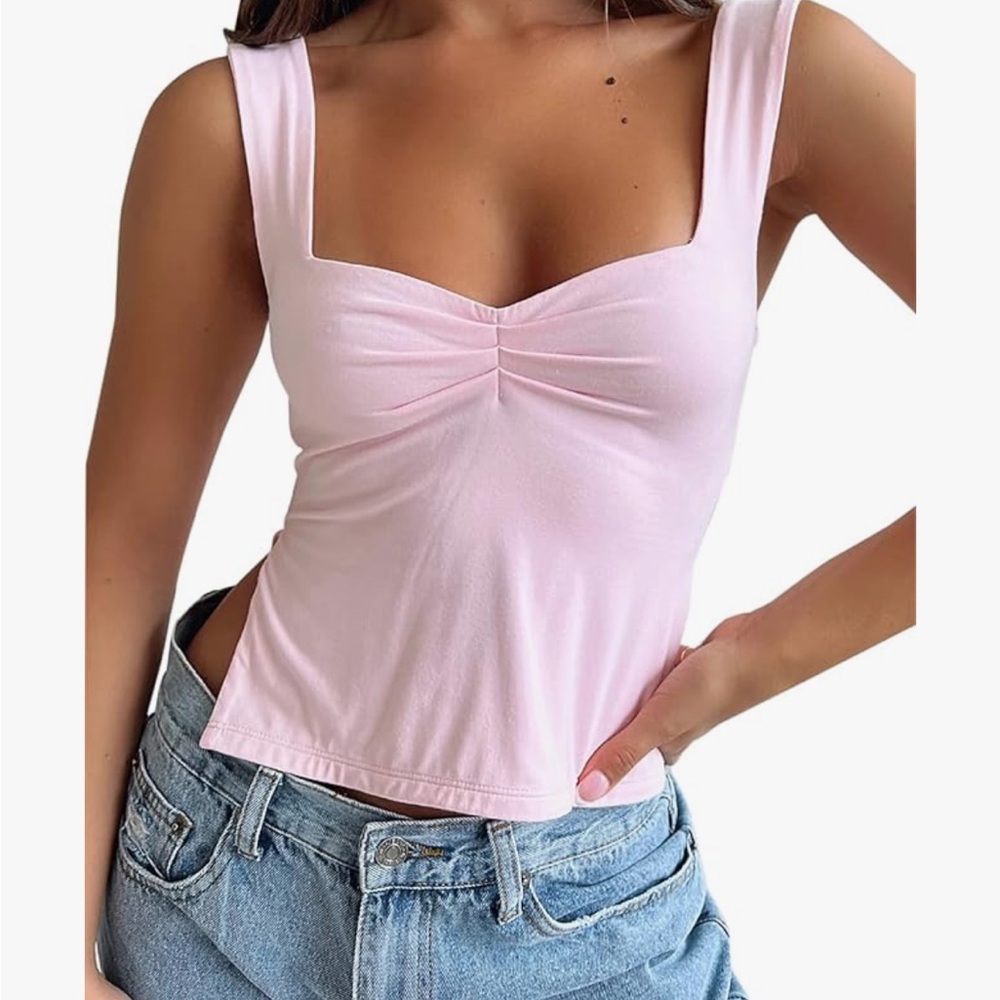 Pink tank top